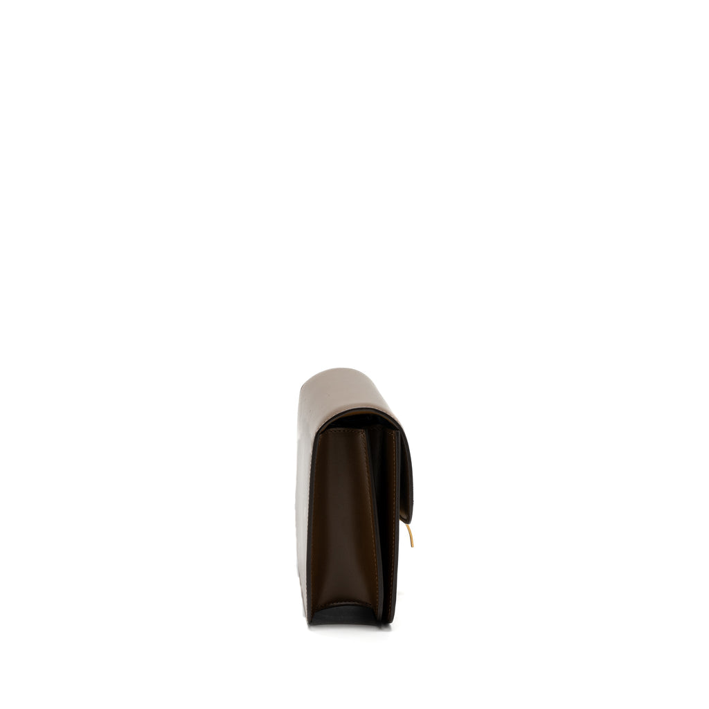 CELINE TEEN BOX CALFSKIN CAMEL GHW