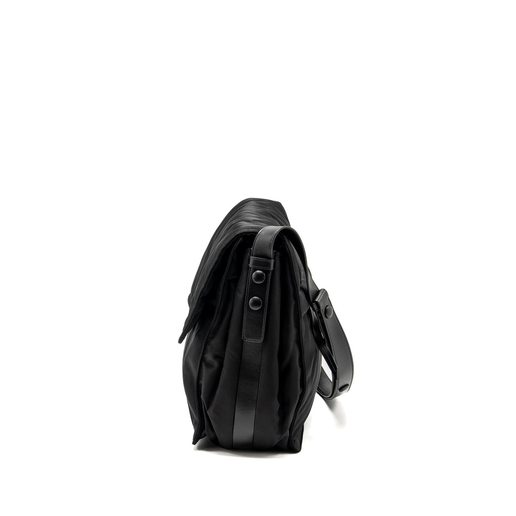 PRADA PADDED RE-NYLON SHOULDER BAG BLACK SHW