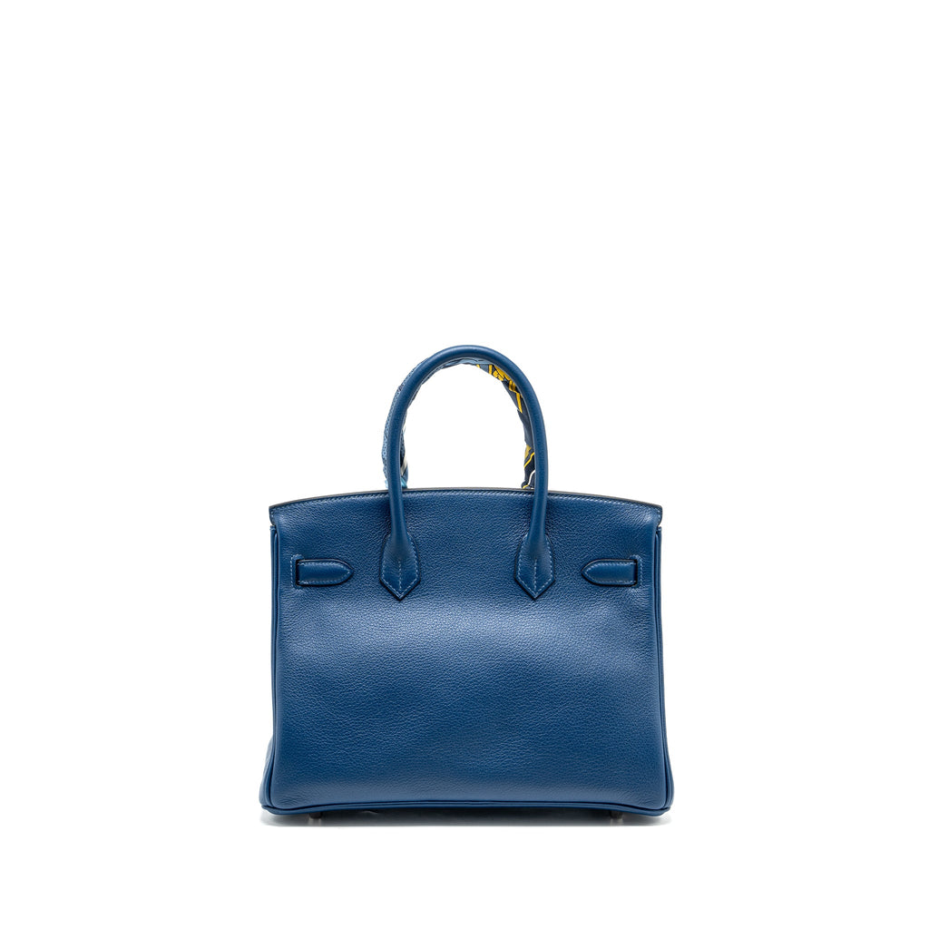 HERMES BIRKIN 30 TAURILLON NOVELLO S4 DEEP BLUE SHW