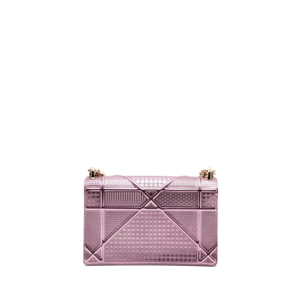 DIOR DIORAMA BAG METALLIC PINK LGHW