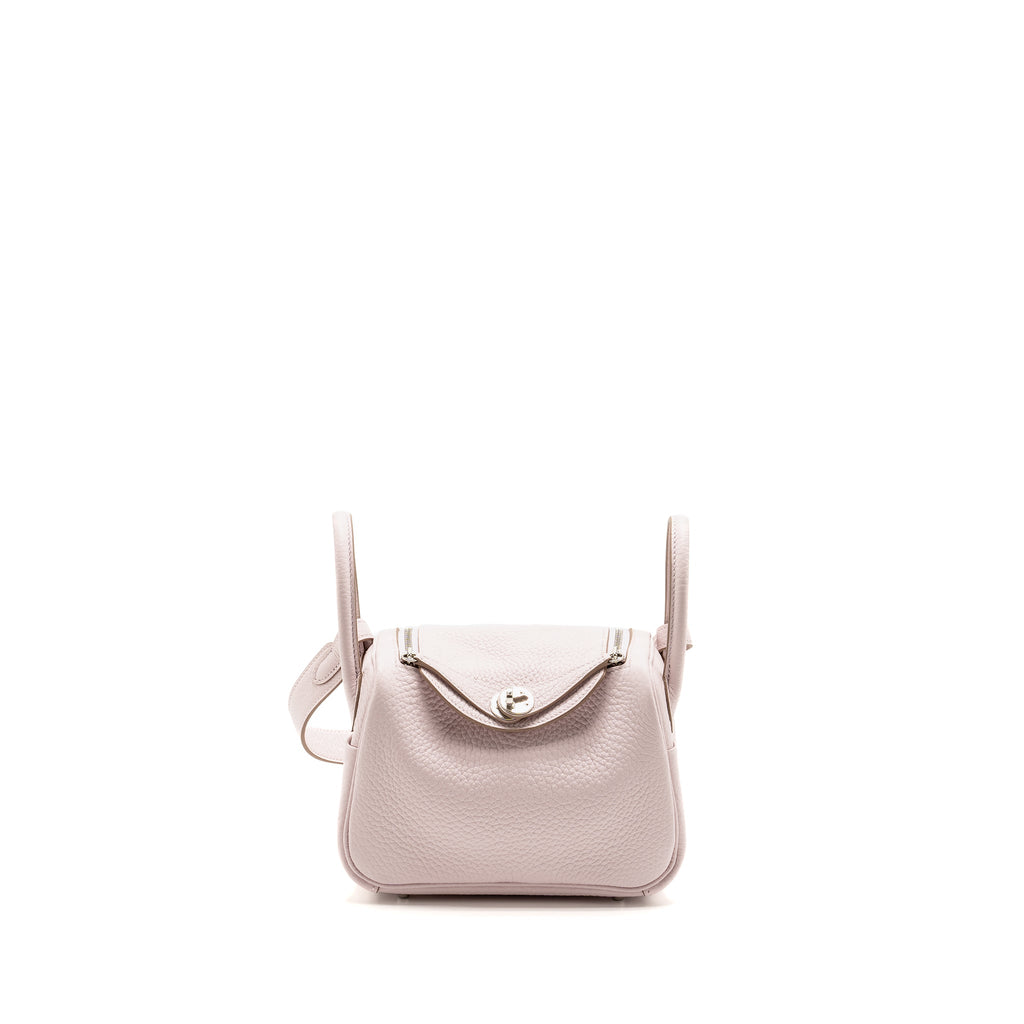 HERMES MINI LINDY CLEMENCE MAUVE PALE SHW