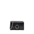 GUCCI DIONYSUS SHOULDER BAG CALFSKIN BLACK RUTHENIUM HARDWARE