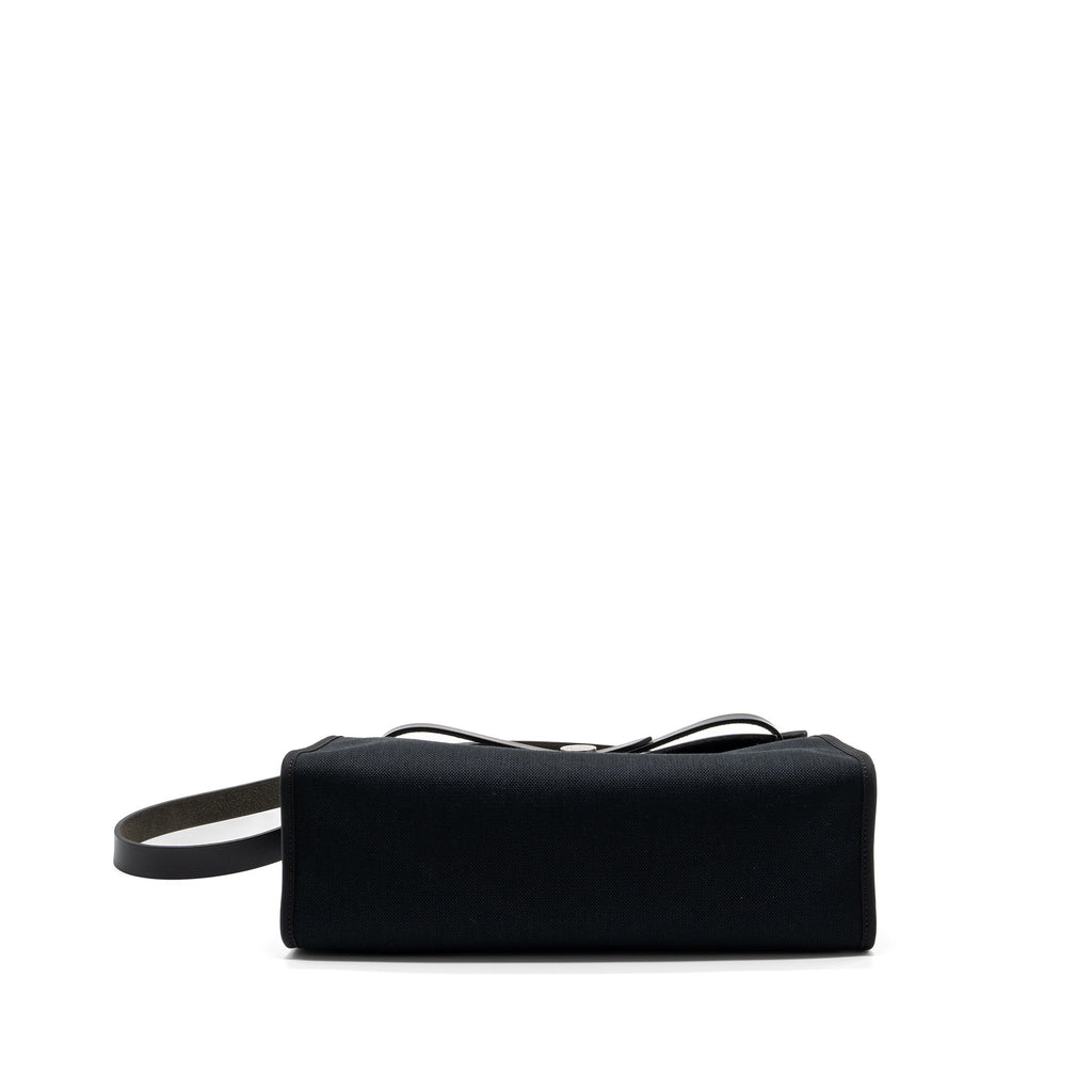 HERMES HERBAG 31 CANVAS/ HUNTER BLACK SHW
