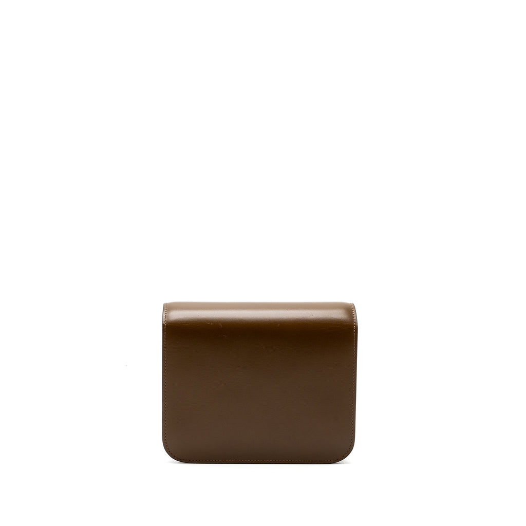 CELINE TEEN BOX CALFSKIN CAMEL GHW