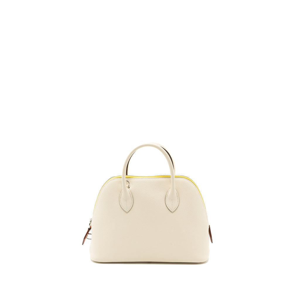 HERMES BOLIDE 1923 25 EPSOM NATA/TERRE BATTUE/JAUNE CITRON SHW