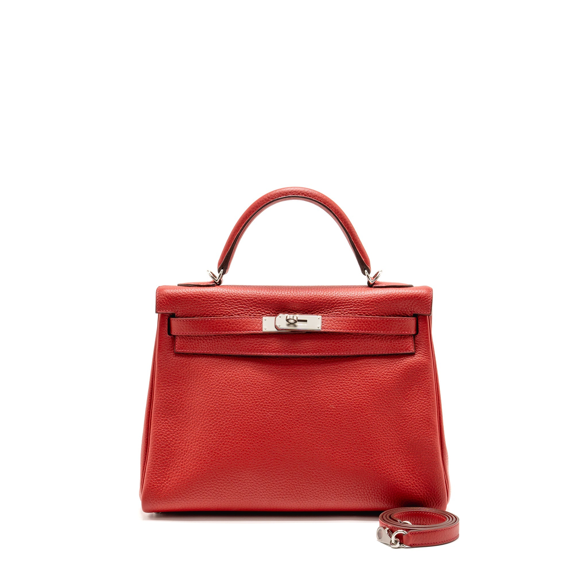 HERMES KELLY 32 CLEMENCE RED SHW
