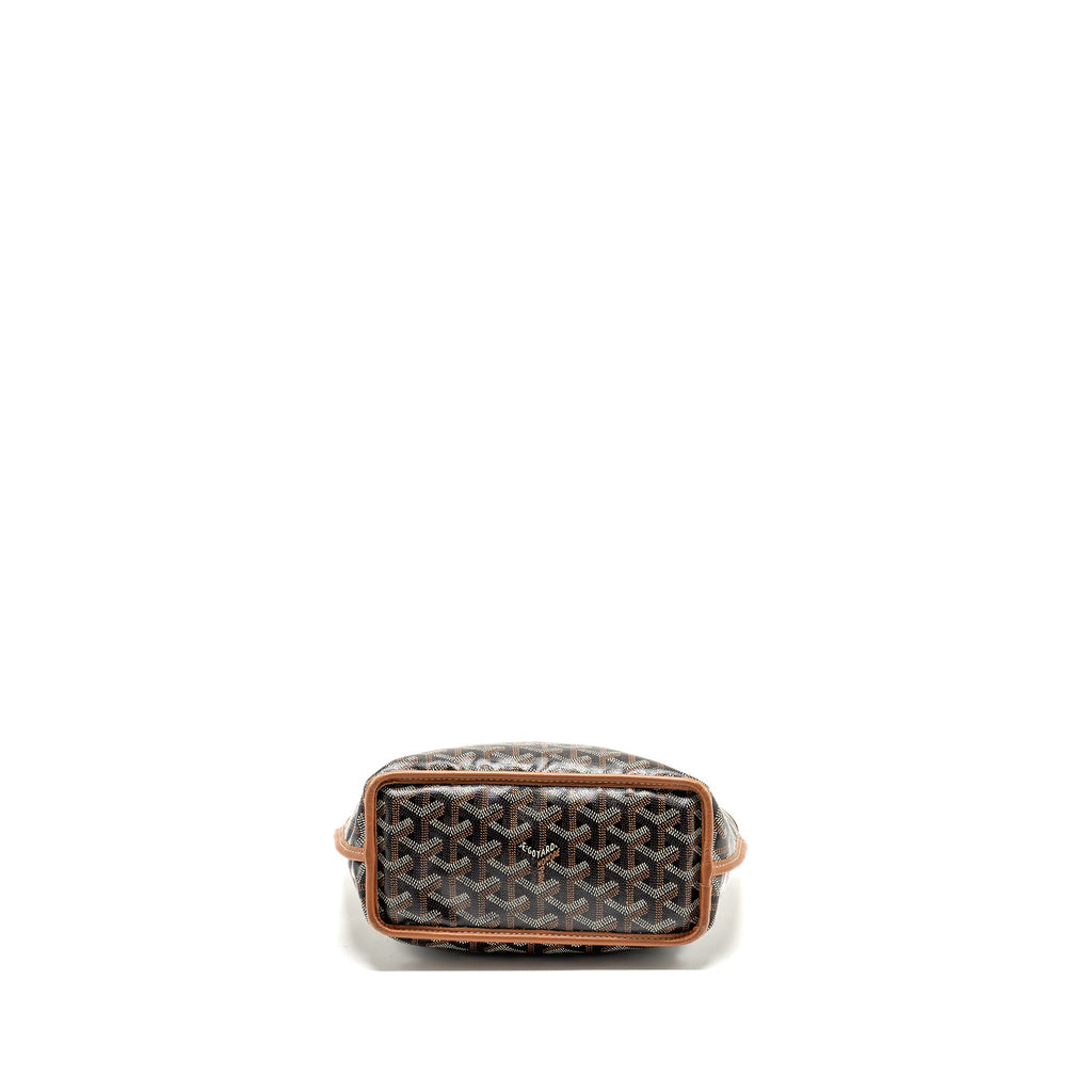 GOYARD MINI ANJOUR TOTE BAG GOYARDLINE CANVAS BROWN SHW