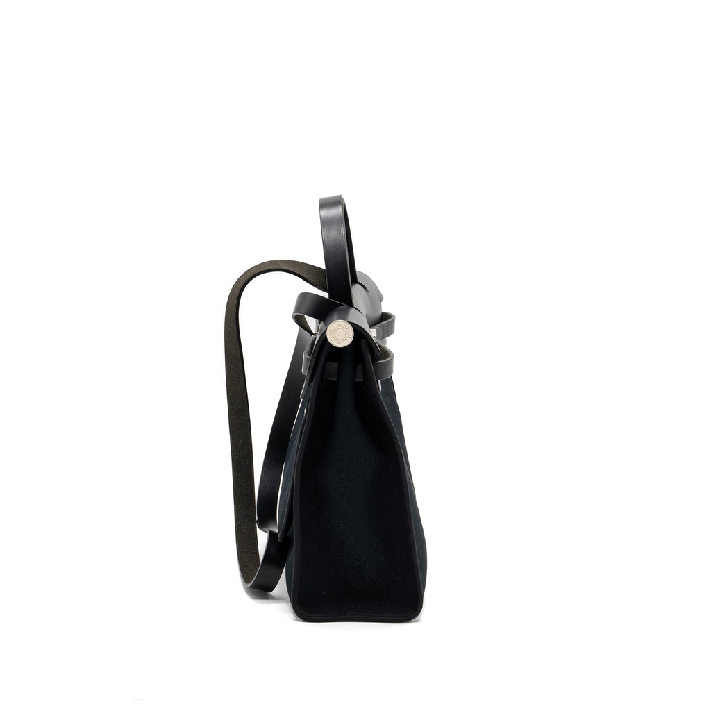 HERMES HERBAG 31 CANVAS/ HUNTER BLACK SHW