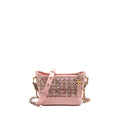 CHANEL SMALL GABRIELLE HOBO BAG TWEED/SHINY CALFSKIN PINK MULTICOLOURED HARDWARE