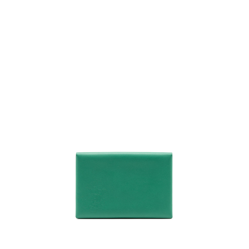 HERMES CALVI POCHETTE MM EVERCOLOR VERT VERTIGO/ VERT TITIEN SHW