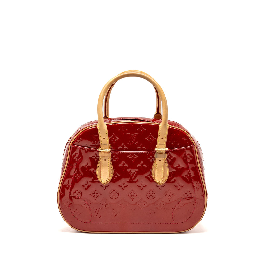 LOUIS VUITTON TROUVILLE PATENT LEATHER RED GHW