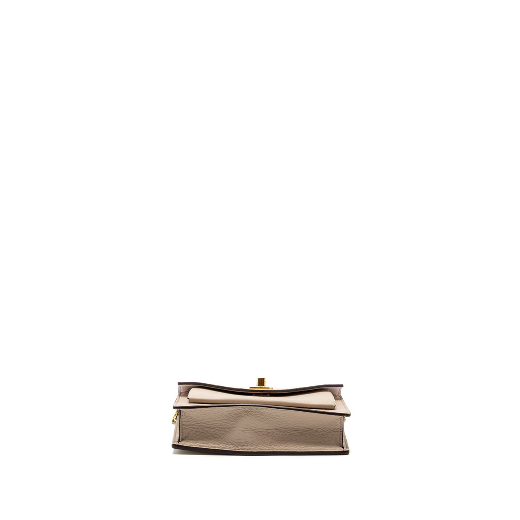 LOUIS VUITTON MYLOCKME CHAIN POCHETTE CALFSKIN GREIGE BEIGE GHW