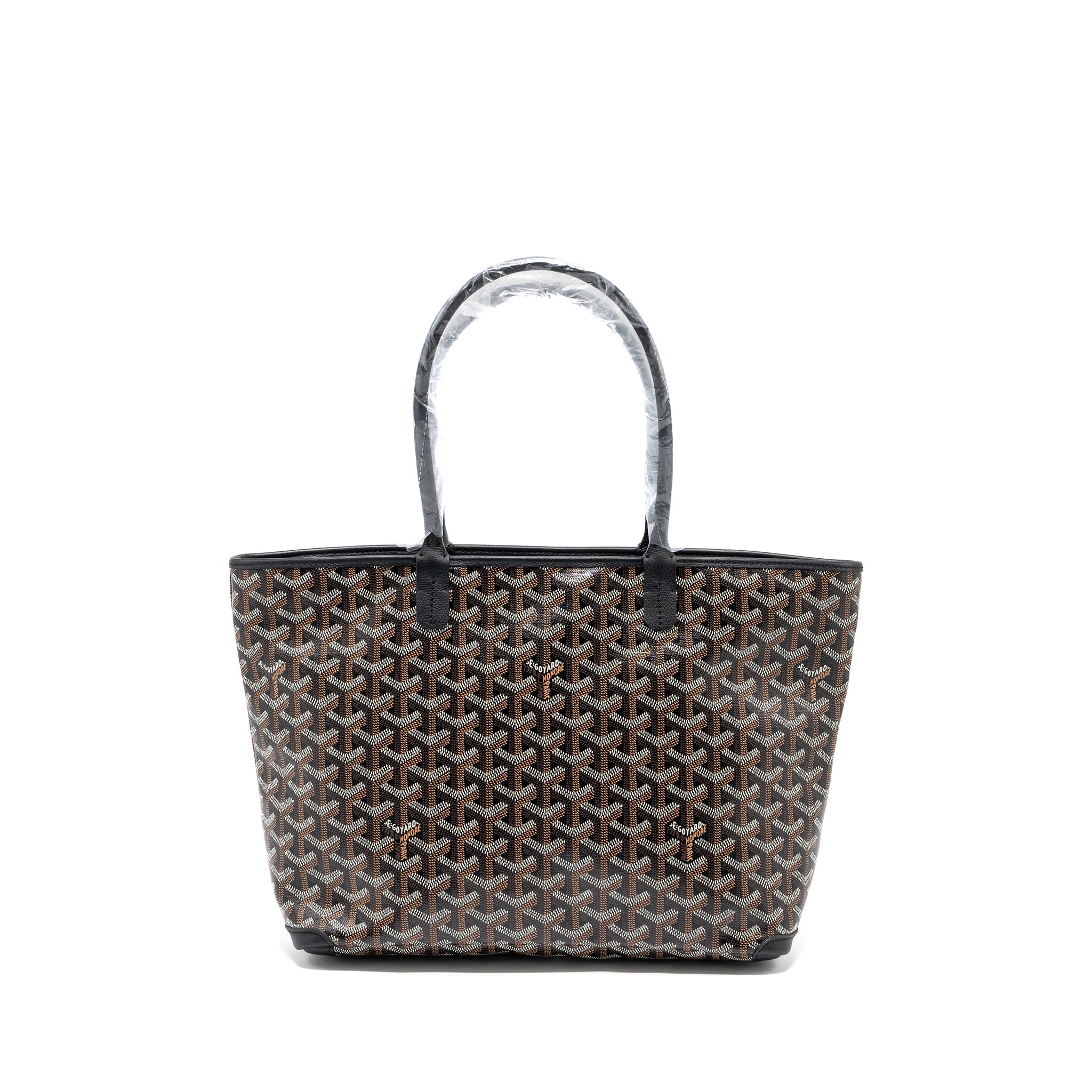 GOYARD ARTOIS PM TOTE BAG GOYARDLINE CANVAS BLACK SHW