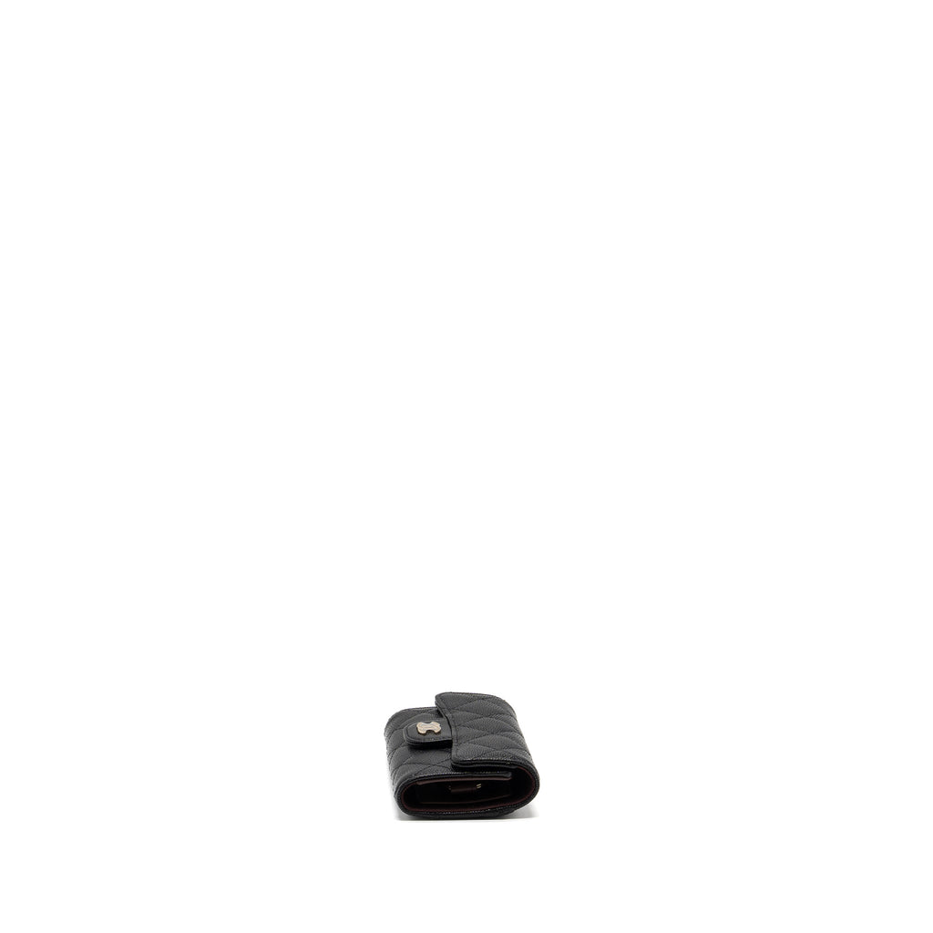 CHANEL CLASSIC FLAP KEY HOLDER CAVIAR BLACK LGHW