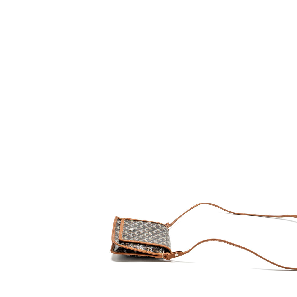 GOYARD PORTEFEUILLE POCHETTE PLUMET GOYARDINE CANVAS/LEATHER NOIR/NATUREL SHW