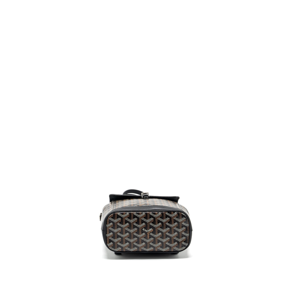 GOYARD MINI ALPIN BACKPACK GOYRADLINE CANVAS / LEATHER BLACK SHW