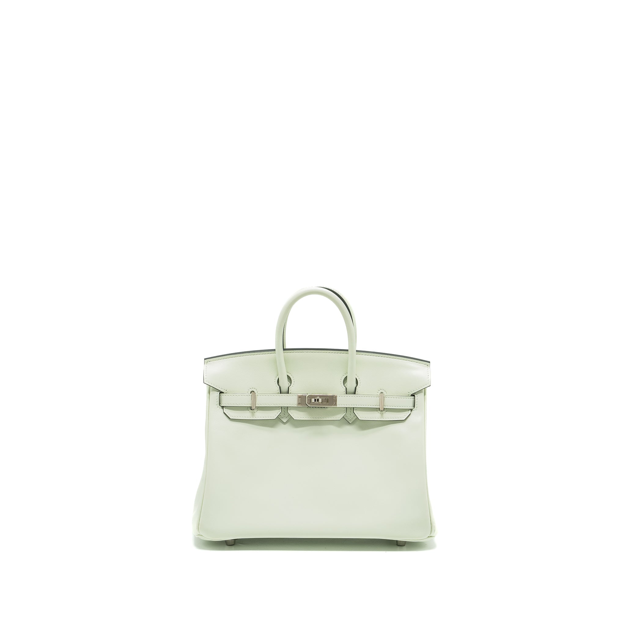 HERMES BIRKIN 25 SWIFT VERT FIZZ SHW