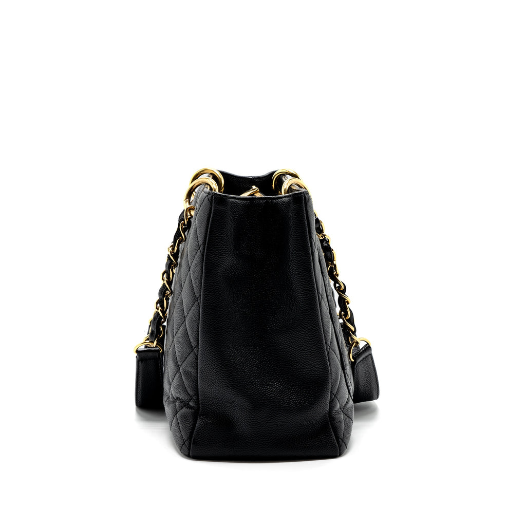 CHANEL GRAND SHOPPING TOTE CAVIAR BLACK GHW