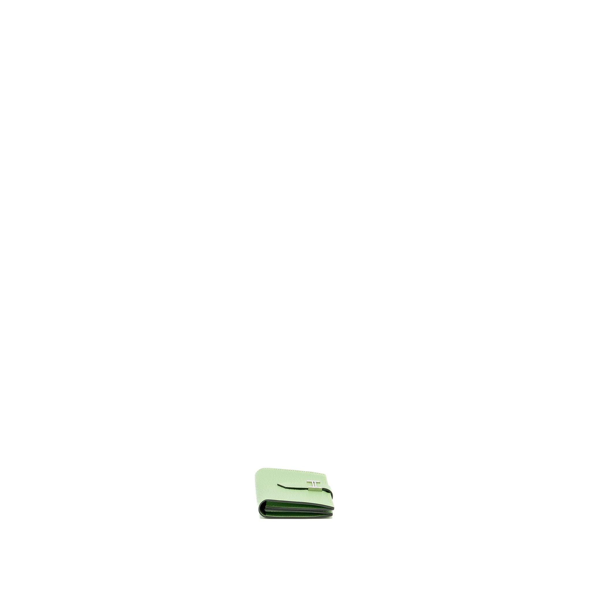 HERMES BEARN COMPACT WALLET CHEVRE MYSORE VERT CRIQUET SHW