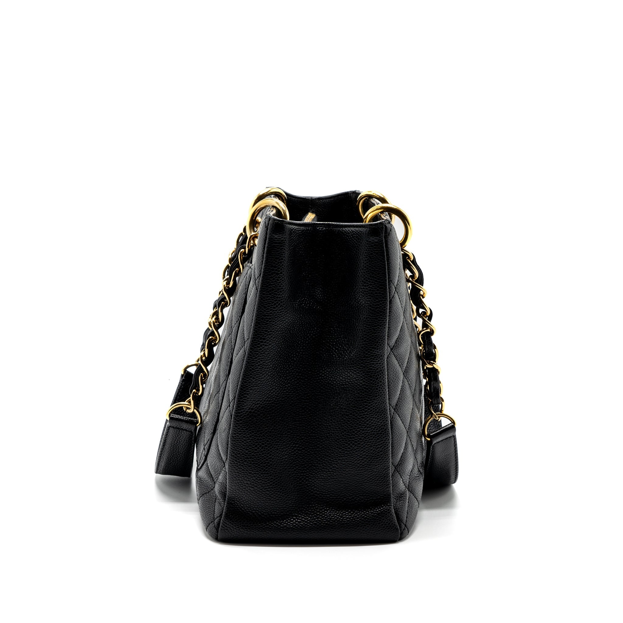 CHANEL GRAND SHOPPING TOTE CAVIAR BLACK GHW