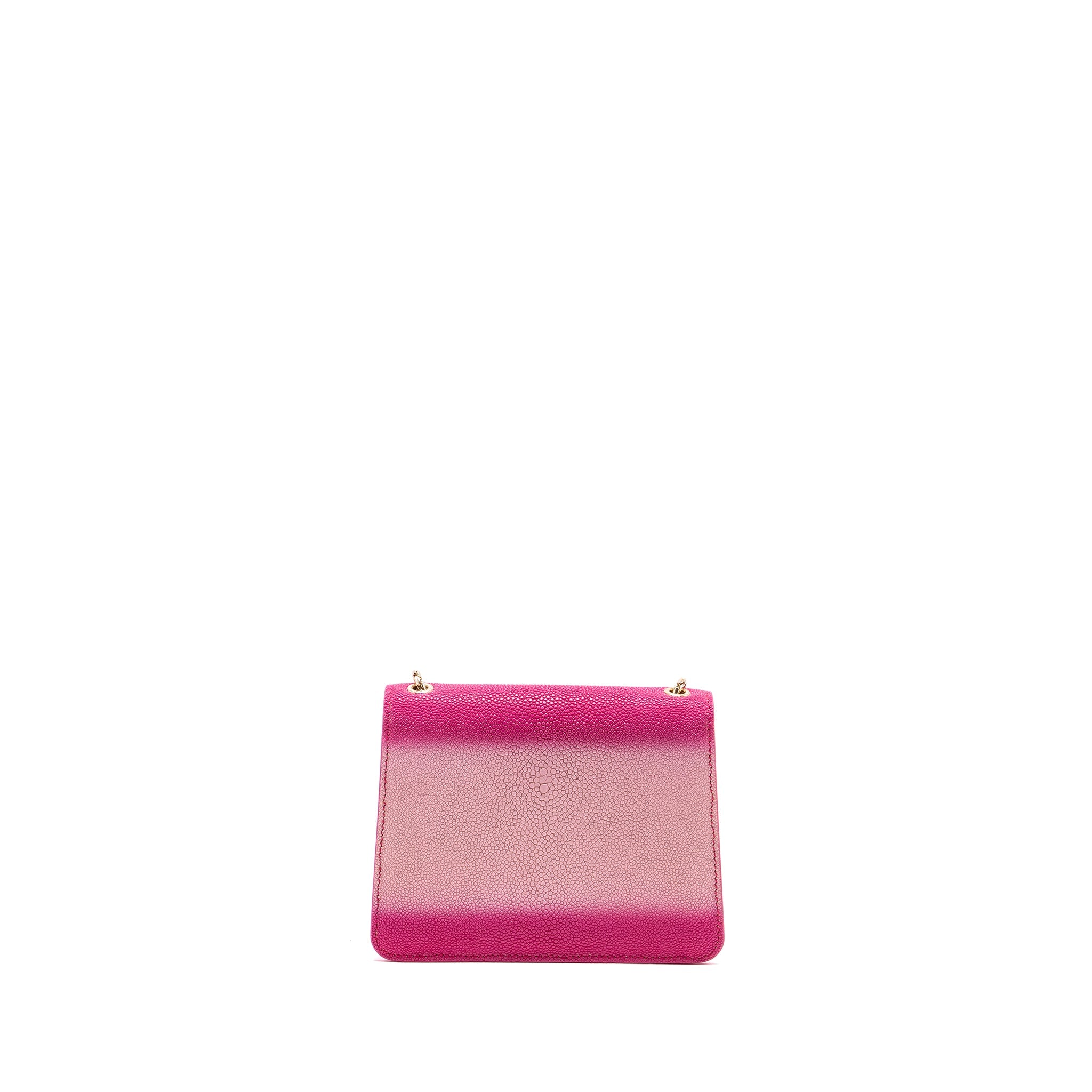 BVLGARI SERPENTI FOREVER BAG GALUCHAT IRIDESCENT PINK GHW