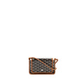 GOYARD PORTEFEUILLE POCHETTE PLUMET GOYARDINE CANVAS/LEATHER NOIR/NATUREL SHW
