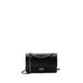 CHANEL 2.55 SMALL REISSUE FLAP  BAG AGED CALFSKIN BLACK RUTHENIUM HARDWARE