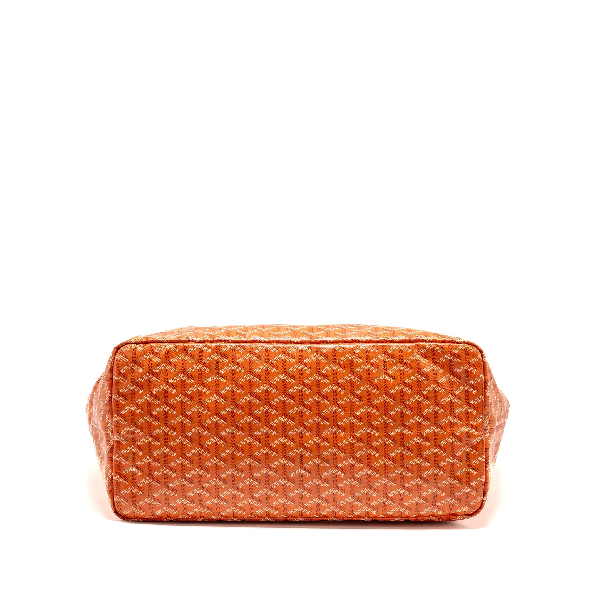 GOYARD SAINT LOUIS GM TOTE BAG GOYARDINE CANVAS ORANGE SHW