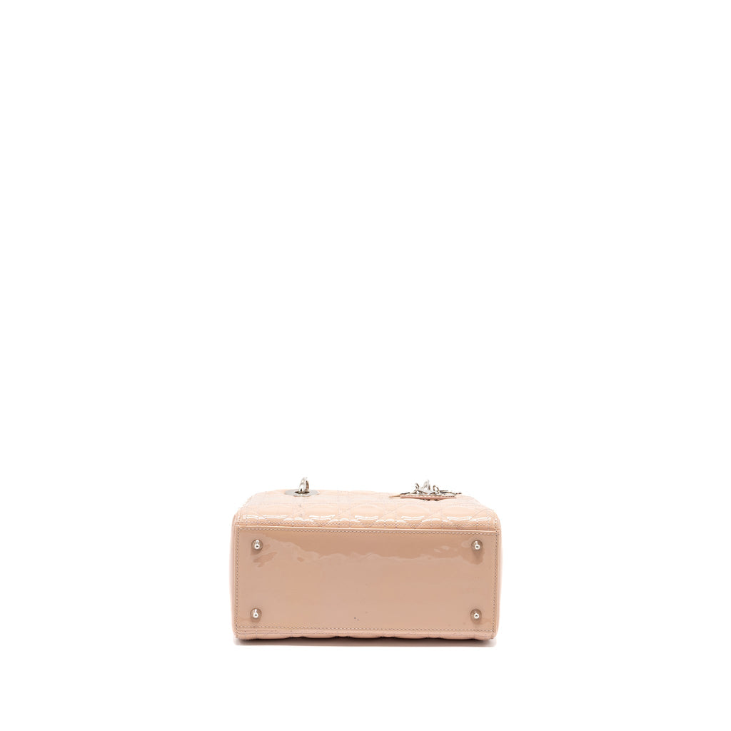 DIOR MEDIUM LADY DIOR PATENT PINK SHW