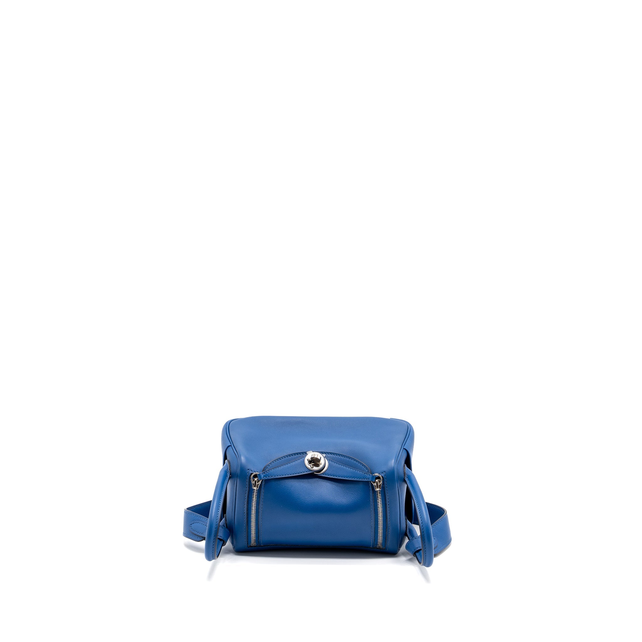 HERMES MINI LINDY SWIFT BLUE FRANCE / BLUE SAPHIR SHW