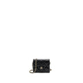 CHANEL CARD HOLDER WITH CHAIN CAVIAR BLACK LGHW