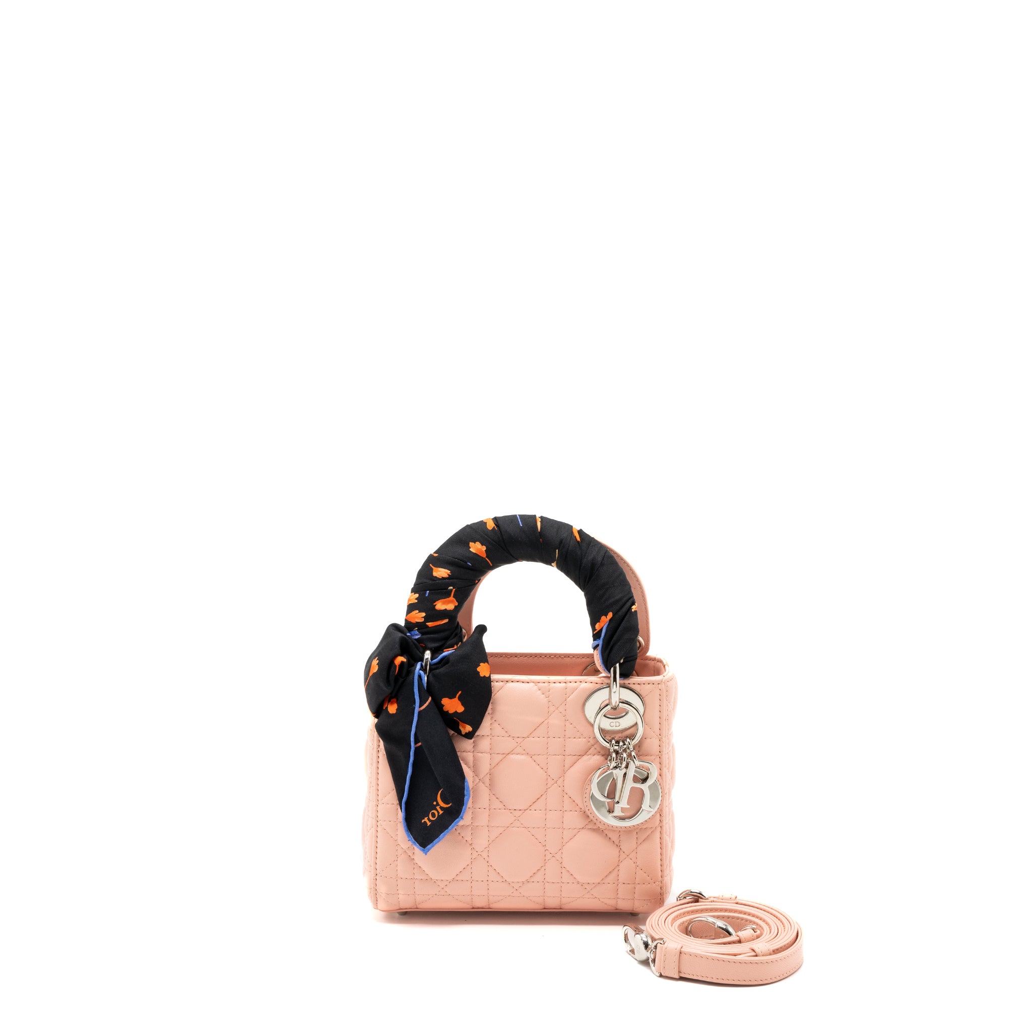 DIOR MINI LADY DIOR LAMBSKIN LIGHT PINK SHW – Ateléra