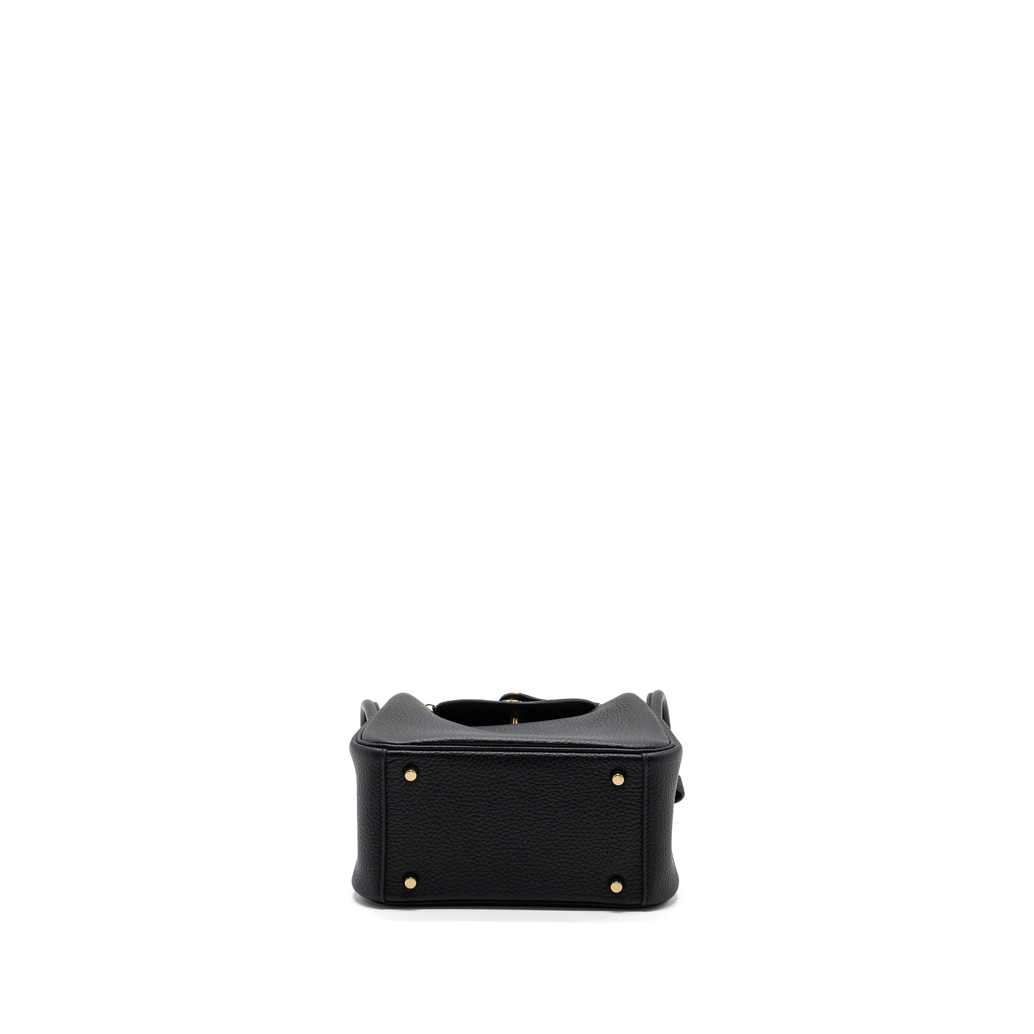 HERMES MINI LINDY CELEMENCE BLACK GHW