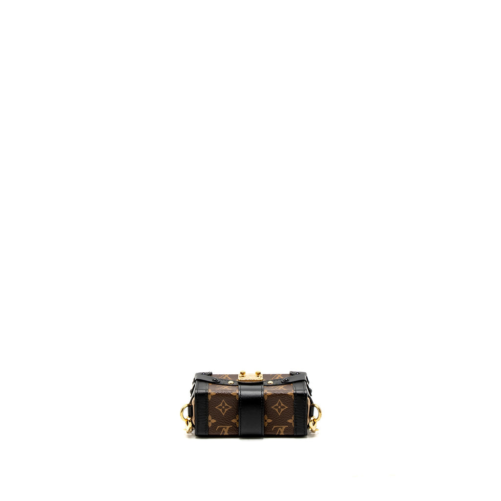 LOUIS VUITTON PETITE MALLE NECKLACE/MINI CHAIN BAG MONOGRAM CANVAS GHW