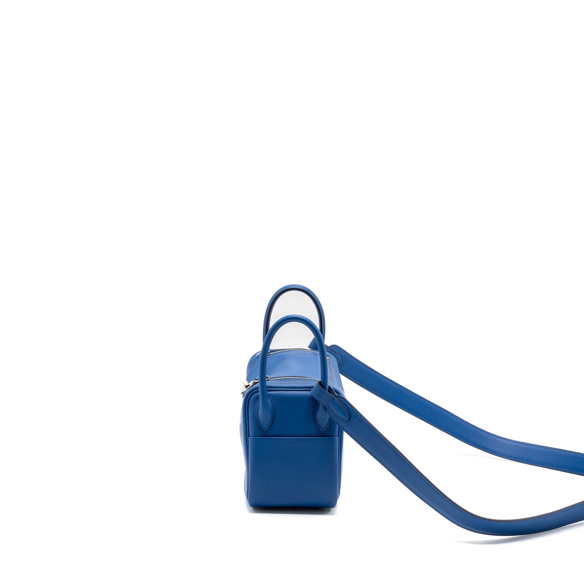 HERMES MINI LINDY SWIFT BLUE FRANCE / BLUE SAPHIR SHW