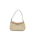 GUCCI OPHIDIA SMALL SHOULDER BAG GG SUPREME CANVAS BEIGE / WHITE GHW