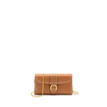 DELVAUX BRILLANT LONG WALLET CHAIN RODEO CALFSKIN CARAMEL GHW