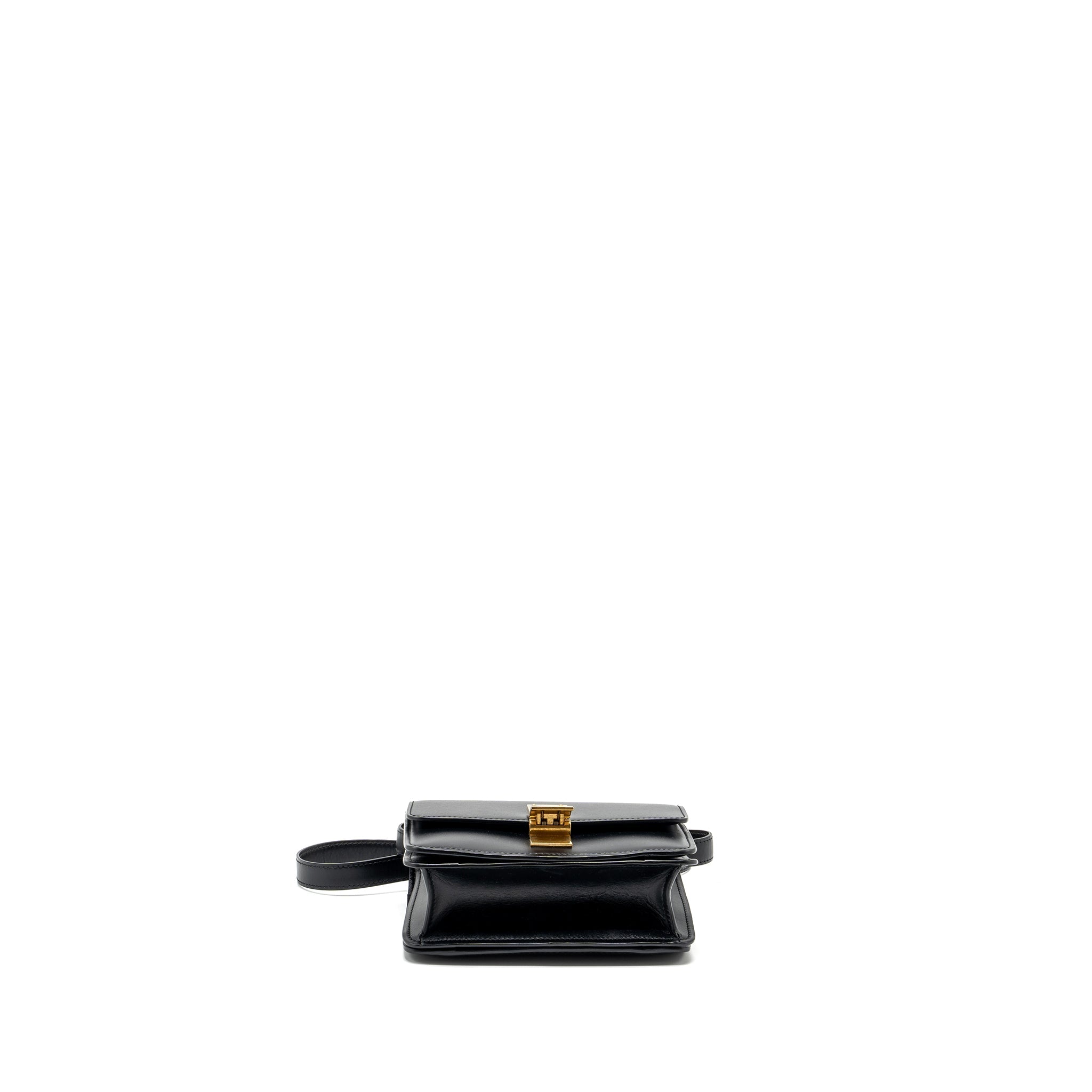 CELINE MINI CLASSIC BOX BAG CALFSKIN BLACK GHW