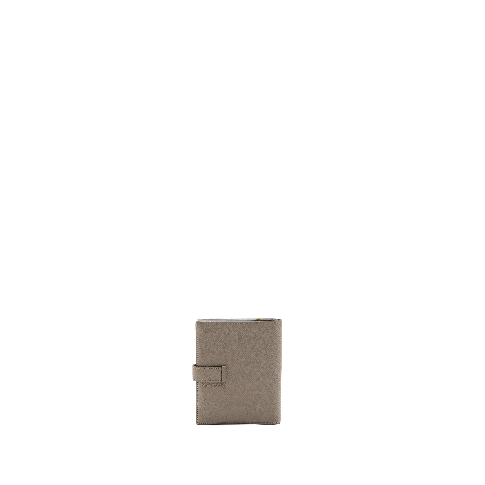 HERMES BEARN COMPACT WALLET EPSOM GRIS ASPHAL GHW