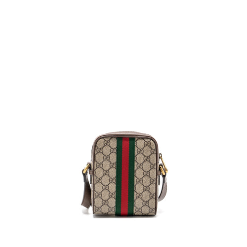 GUCCI OPHIDIA GG SHOULDER BAG CANVAS/ LEATHER MULTICOLOUR GHW