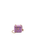 CHANEL PEARL CRUSH MINI VANITY WITH CHAIN LAMBSKIN PURPLE GHW