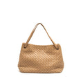 BOTTEGA VENETA GARDA TOTE BAG INTRECCIATO LAMBSKIN BEIGE GHW