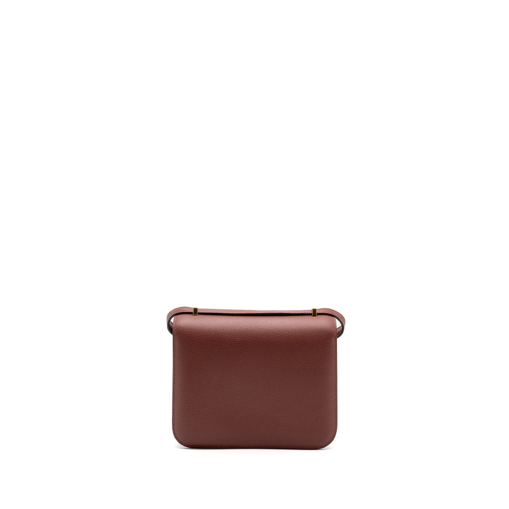 HERMES MINI CONSTANCE EVERCOLOUR ROUGE H GHW