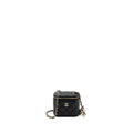 CHANEL PEARL CRUSH MINI VANITY CASE LAMBSKIN BLACK LGHW(MICROCHIP)