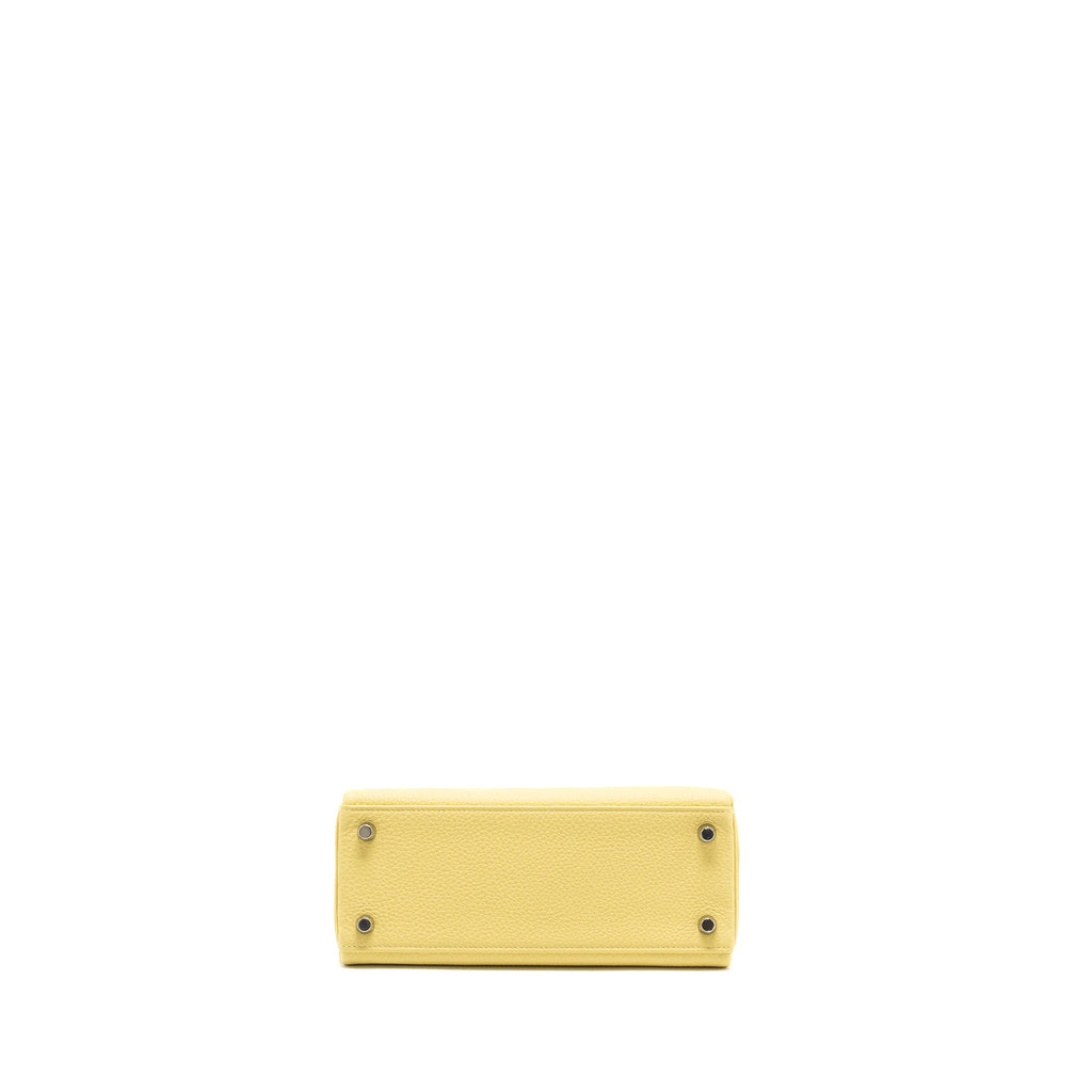 HERMES KELLY 25 TOGO 1Z JAUNE POUSSIN SHW