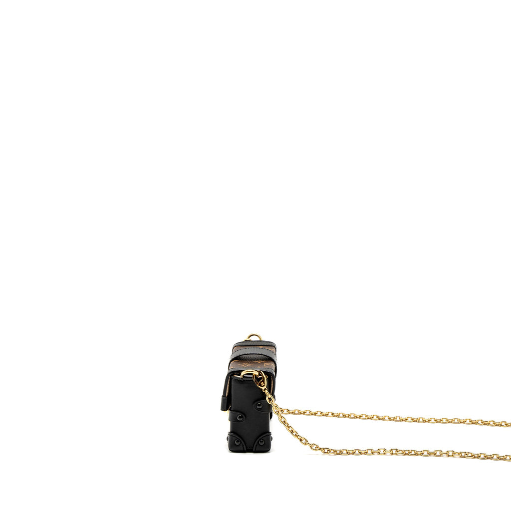 LOUIS VUITTON PETITE MALLE NECKLACE/MINI CHAIN BAG MONOGRAM CANVAS GHW