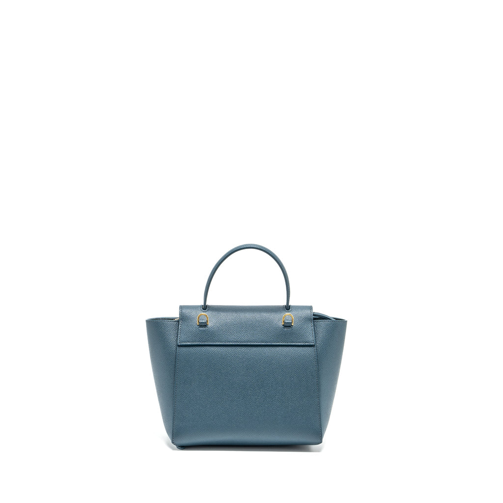 CELINE NANO BELT BAG GRAINED CALFSKIN BLUE GHW