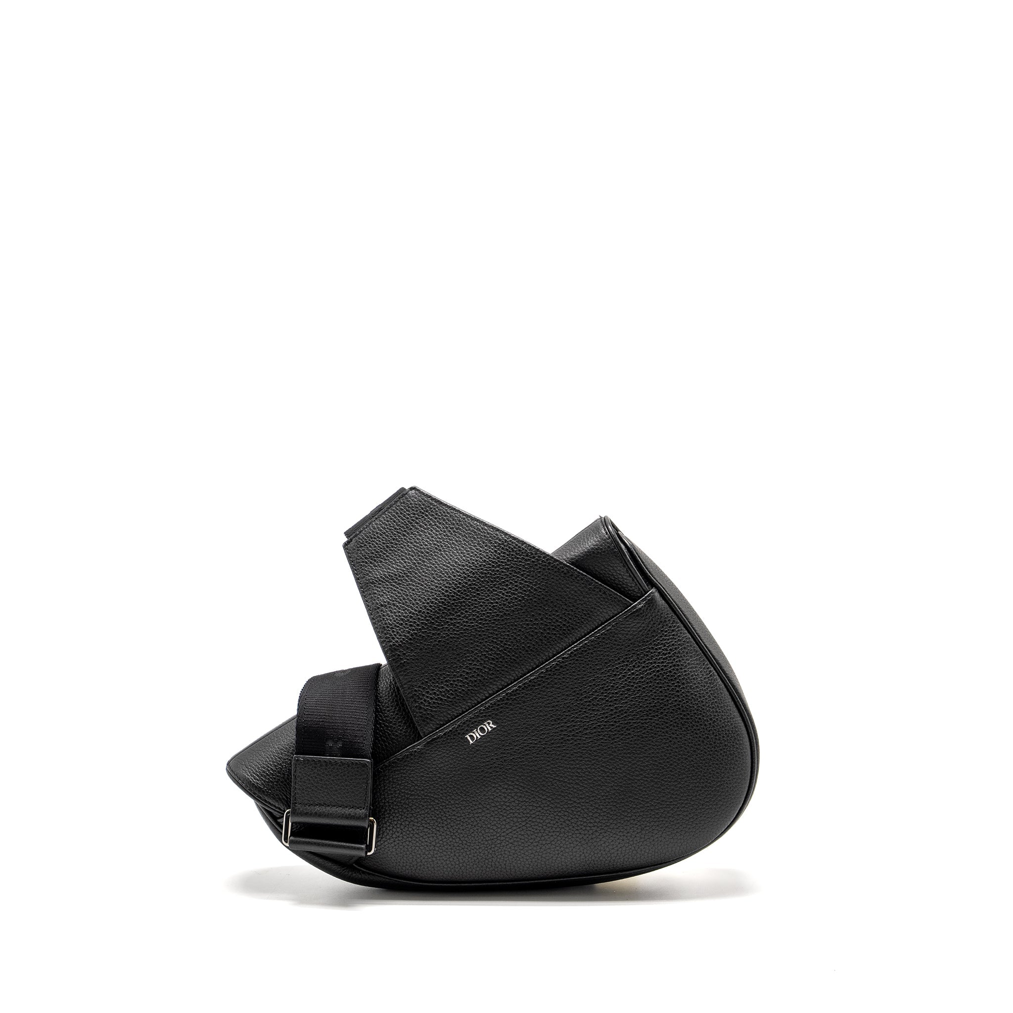 DIOR HOMME CHARMS SADDLE BAG CALFSKIN BLACK SHW
