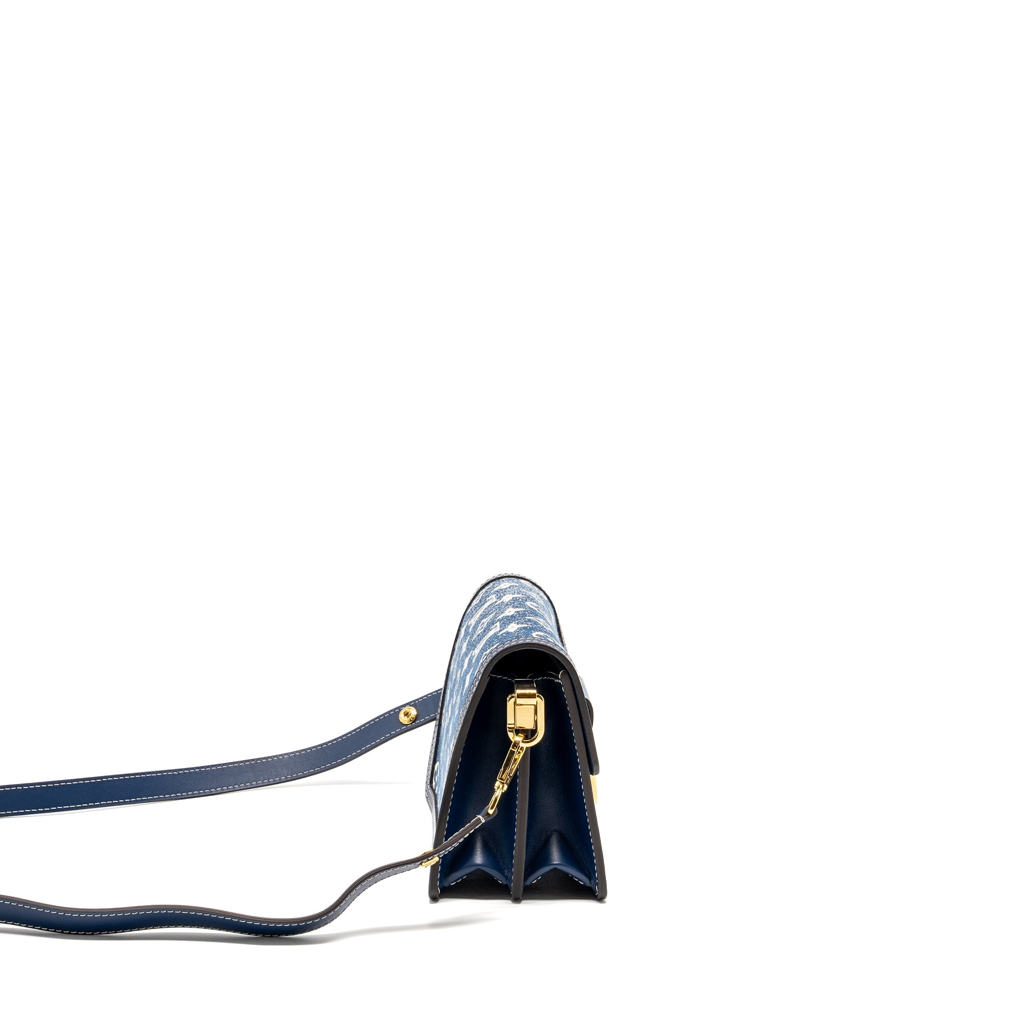 LOUIS VUITTON MINI DAUPHINE DENIM BLUE GHW