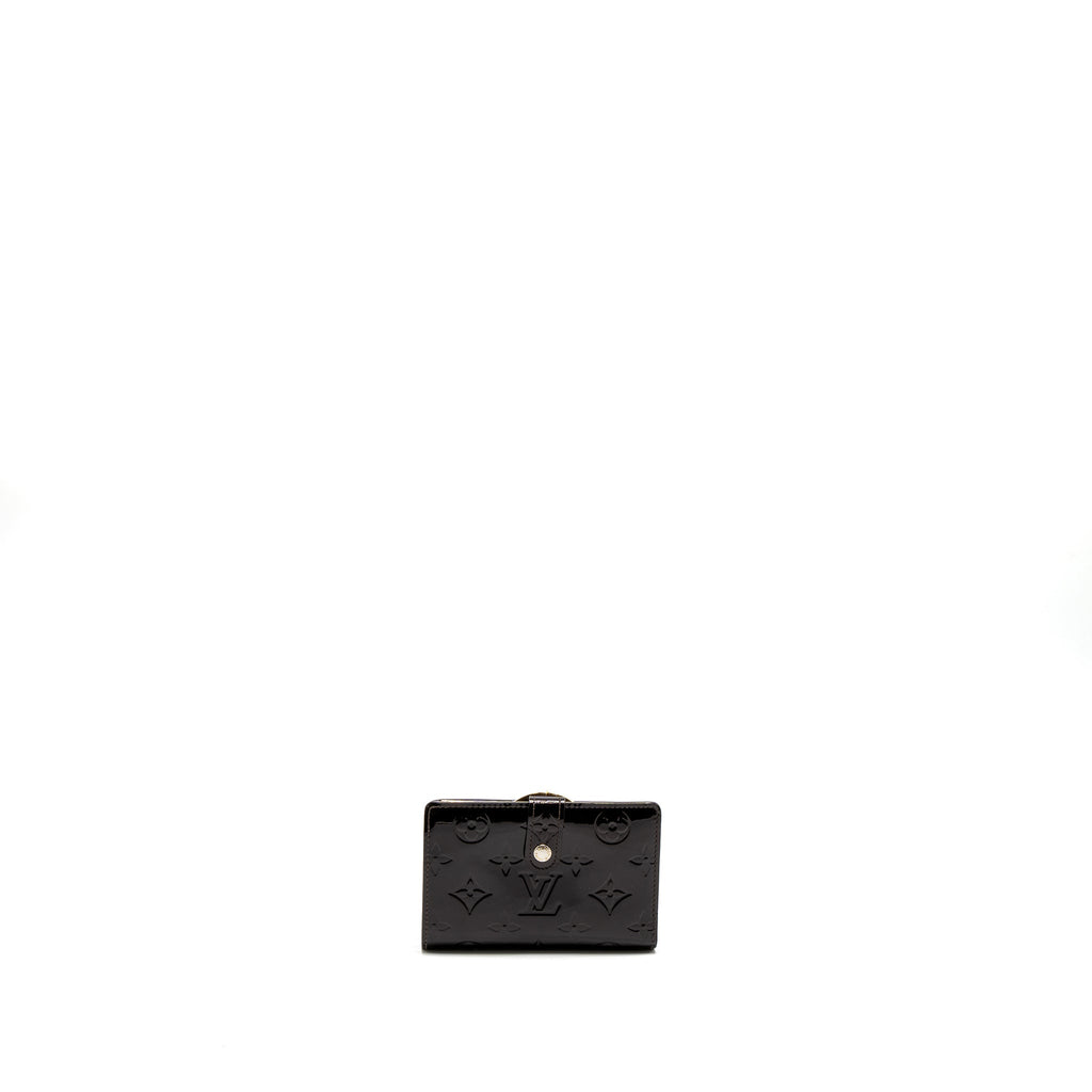 LOUIS VUITTON PORTEFEUILLE VIENNOIS PURSE WALLET MONOGRAM VERNIS AMARANTE GHW